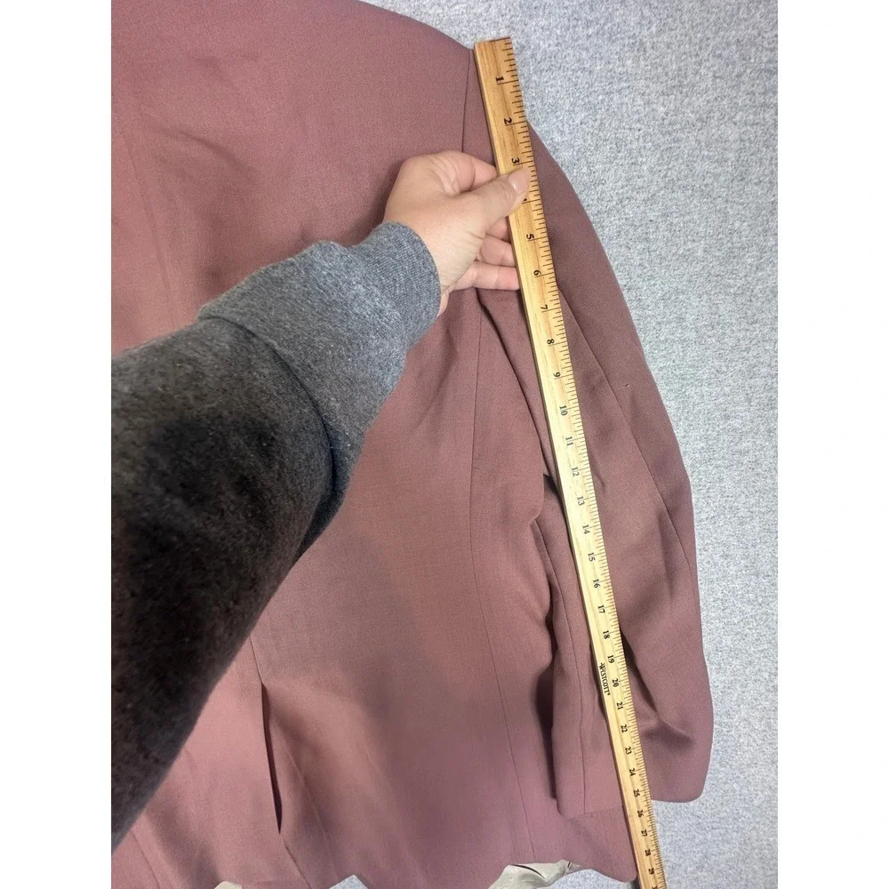 Sansabelt Ltd Blazer 44R Sport Coat‎ Rose Pink Gold Crest Buttons USA